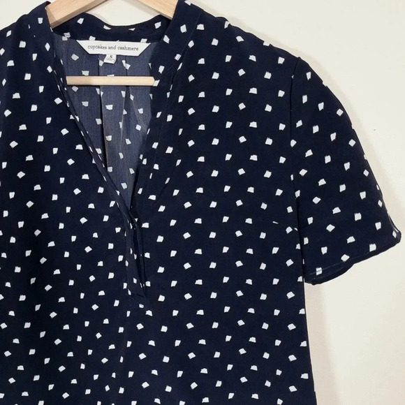 Cupcakes  And Cashmere Navy Bardot Dress - Picture 8 of 12